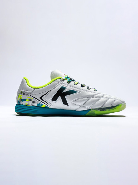 Футзалки KELME Men's Soccer Shoes (IN) (White/Green)