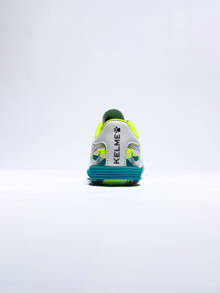 Футзалки KELME Men's Soccer Shoes (IN) (White/Green)