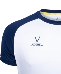 Футболка игровая JOGEL CAMP Reglan Jersey, белый/темно-синий