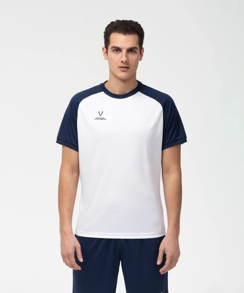 Футболка игровая JOGEL CAMP Reglan Jersey, белый/темно-синий
