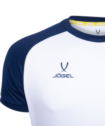 Футболка игровая JOGEL CAMP Reglan Jersey, белый/темно-синий