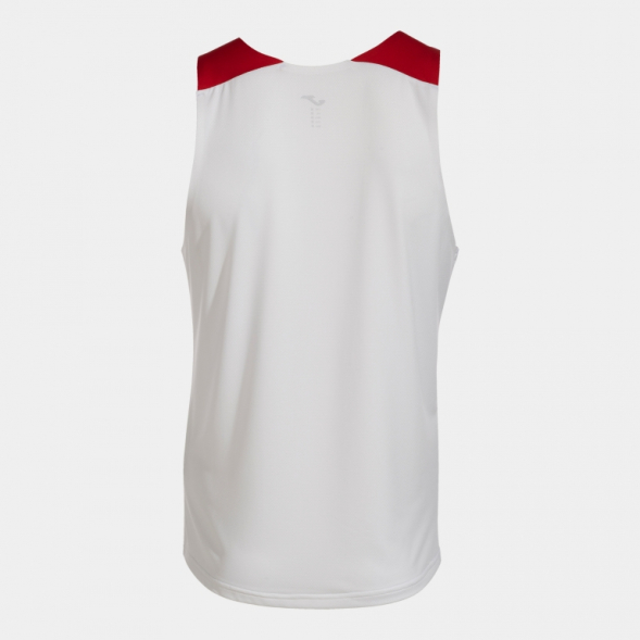 CAMISETA SIN MANGAS ELITE X BLANCO ROJO