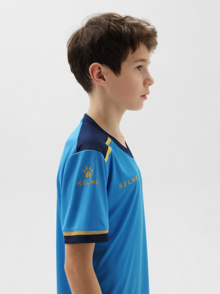 Детская футбольная форма KELME Football Suit (Light Blue/Dark Blue)