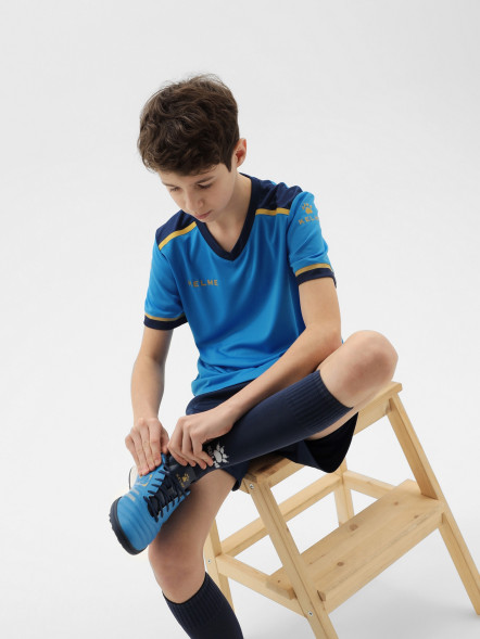 Детская футбольная форма KELME Football Suit (Light Blue/Dark Blue)