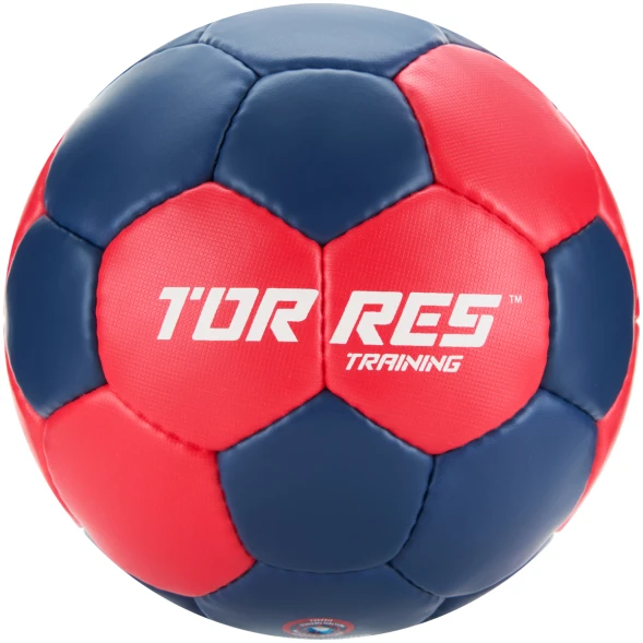 Мяч ганд. TORRES Training, H32452, р.2, ПУ, 4 подкл. слоя, руч. сшивка, мультиколор