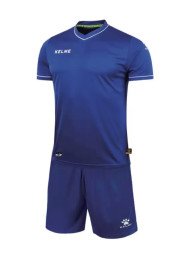 Детская футбольная форма KELME Short Sleeve Football Kid Set Blue