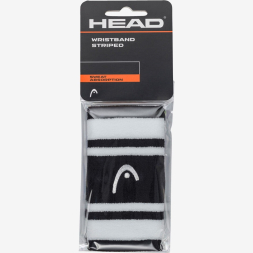Напульсники HEAD 5&quot; striped, 285874-MAWH, ширина 12,7 см, 90% нейлон,10% эластан,пара,бело-малиновый