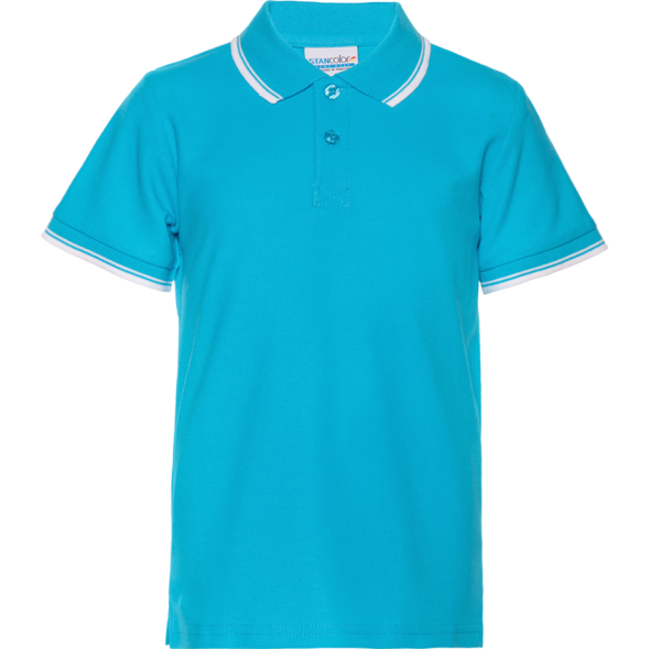 Рубашка поло детская STAN с окантовкой хлопок/полиэстер 185, 04TJ