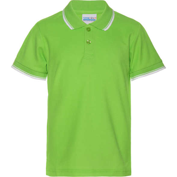 Рубашка поло детская STAN с окантовкой хлопок/полиэстер 185, 04TJ