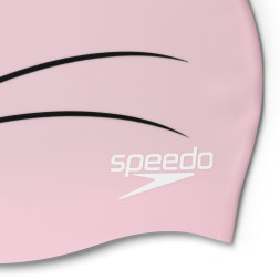 Шапочка для плав. дет. SPEEDO Cap Jr, 8-00232614670, РОЗОВО-ЧЕРНЫЙ, силикон