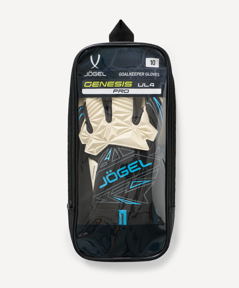 Перчатки вратарские JOGEL Genesis UL4 Evolution negative hybrid, черный