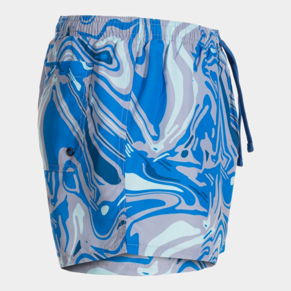 BERMUDA DE BAÑO SANTA MÓNICA GRIS AZUL