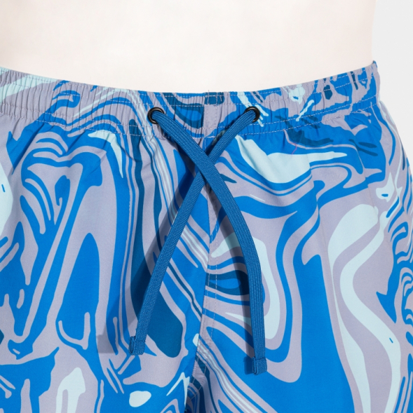 BERMUDA DE BAÑO SANTA MÓNICA GRIS AZUL