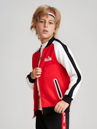 Детская олимпийка KELME Boys Cardigan Sweater Red
