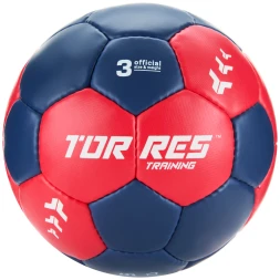 Мяч ганд. TORRES Training, H32453, р.3, ПУ, 4 подкл. слоя, руч. сшивка, мультиколор