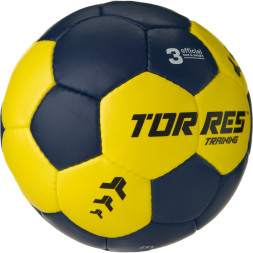 Мяч ганд TORRES Training, H32453, р 3, ПУ, 4 подкл слоя, руч сшивка, мультиколор