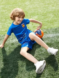 Детская футболка KELME Boys Short Sleeve T-Shirt Blue