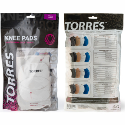 Наколенники спортивные TORRES Classic PRL11016M-01, размер M, белые