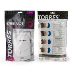 Наколенники спортивные TORRES Classic, бежевый, р.M,PRL11016M-04, нейлон, ПУ