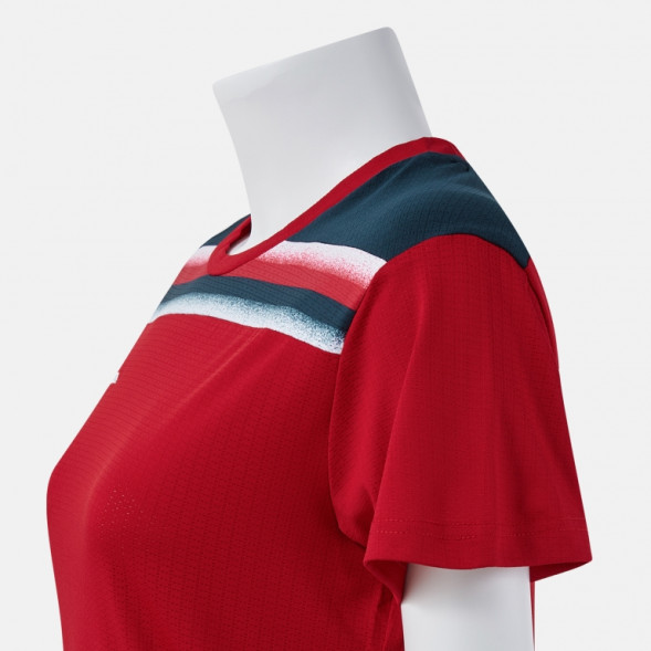 ФУТБОЛКА С КОРОТКИМ РУКАВОМ TOLEDO II КРАСНЫЙ ТЕМНО-СИНИЙ