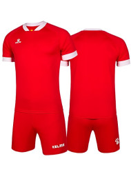 Футбольная форма KELME Short Sleeve Football Uniform (Red/White)