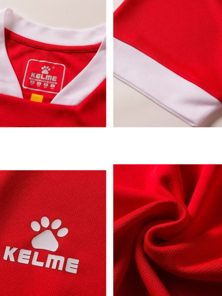 Футбольная форма KELME Short Sleeve Football Uniform (Red/White)