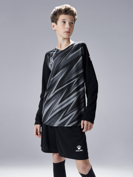 Детская вратарская форма KELME Long Sleeve Goalkeeper Suit Black