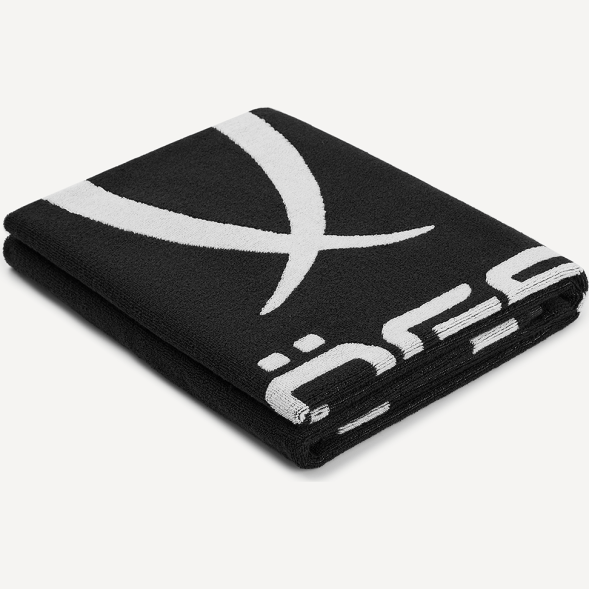 Полотенце спортивное JÖGEL ESSENTIAL Towel L, 70х140, черный/белый