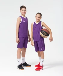 Шорты баскетбольные JOGEL CAMP Basic, фиолетовый, детский
