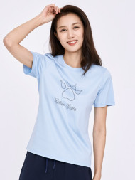 Футболка KELME Round Neck Short Sleeve T-shirt Light Blue