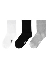 Носки KELME Mid-calf Casual Socks (3 Pairs) (Black/Grey/White)