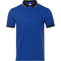 Рубашка поло мужская STAN с контрастными деталями хлопок/полиэстер 185, 04С