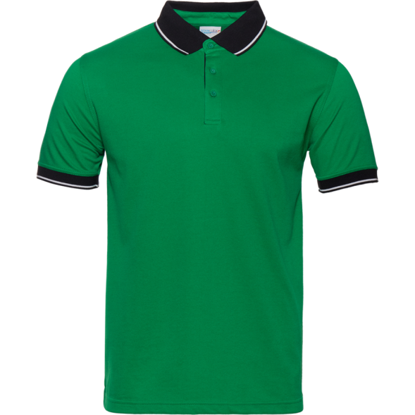 Рубашка поло мужская STAN с контрастными деталями хлопок/полиэстер 185, 04С