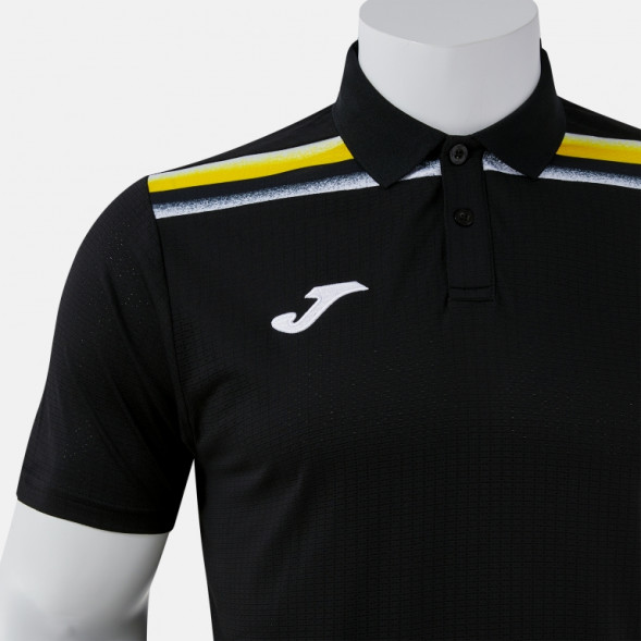 ПОЛО С КОРОТКИМ РУКАВОМ TOLEDO II ЧЕРНЫЙ ЖЕЛТЫЙ
