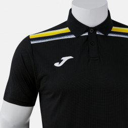 ПОЛО С КОРОТКИМ РУКАВОМ TOLEDO II ЧЕРНЫЙ ЖЕЛТЫЙ