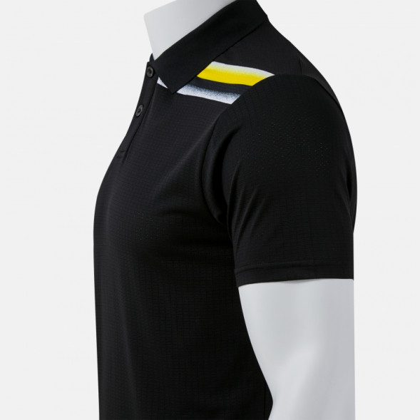 ПОЛО С КОРОТКИМ РУКАВОМ TOLEDO II ЧЕРНЫЙ ЖЕЛТЫЙ