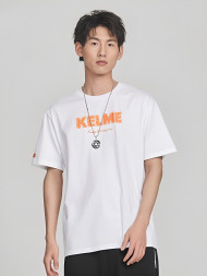 Футболка KELME Round Neck Short Sleeve T-Shirt White
