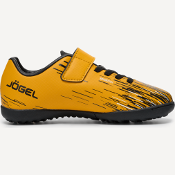 БЕЗ УПАКОВКИ Бутсы многошиповые JOGEL Rapido TF Yellow/black, детский