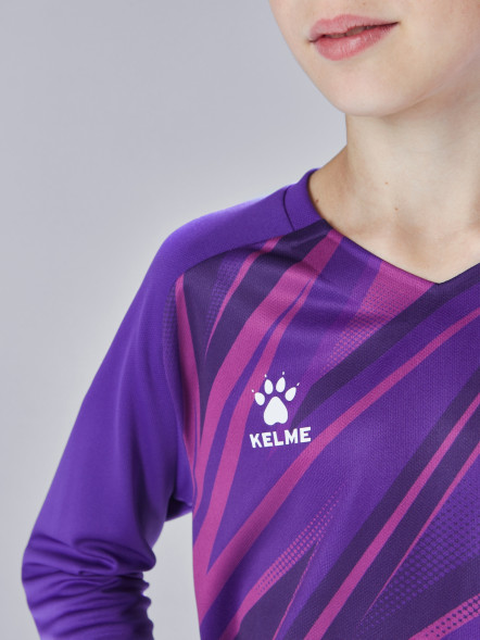 Детская вратарская форма KELME Long Sleeve Goalkeeper Suit Violet