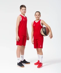 Шорты баскетбольные JOGEL CAMP Basic, красный, детский