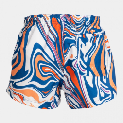 BERMUDA DE BAÑO SANTA MÓNICA AZUL NARANJA