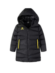 Детский пуховик KELME Children's Long Padded Clothes (Black/Yellow)