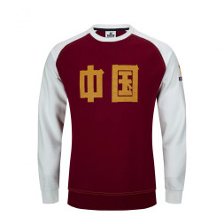 Свитшот KELME Men's Round Neck Sweater (Burgundy/White)