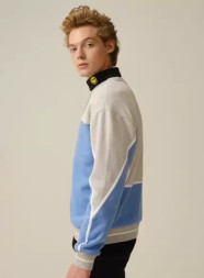 Свитшот KELME Round Neck Sweater (Light Blue/Grey)