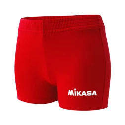 Шорты тренир. жен. MIKASA MT165-04-XS, р.XS, 92% хлопок, 8% эластан, красный