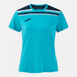 ФУТБОЛКА С КОРОТКИМ РУКАВОМ TOLEDO II ФЛУОРЕСЦЕНТНЫЙ БИРЮЗОВЫЙ ТЕМНО-СИНИЙ