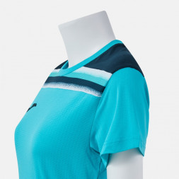 ФУТБОЛКА С КОРОТКИМ РУКАВОМ TOLEDO II ФЛУОРЕСЦЕНТНЫЙ БИРЮЗОВЫЙ ТЕМНО-СИНИЙ