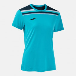 ФУТБОЛКА С КОРОТКИМ РУКАВОМ TOLEDO II ФЛУОРЕСЦЕНТНЫЙ БИРЮЗОВЫЙ ТЕМНО-СИНИЙ