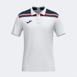 ПОЛО С КОРОТКИМ РУКАВОМ TOLEDO II БЕЛЫЙ ТЕМНО-СИНИЙ