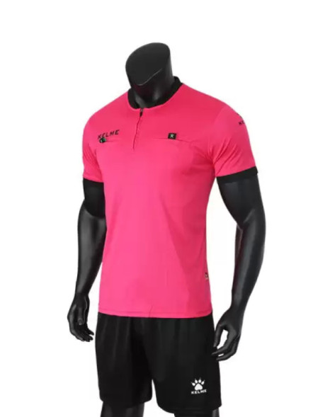 Судейская форма KELME Short Sleeve Refree Set (Pink/Black)